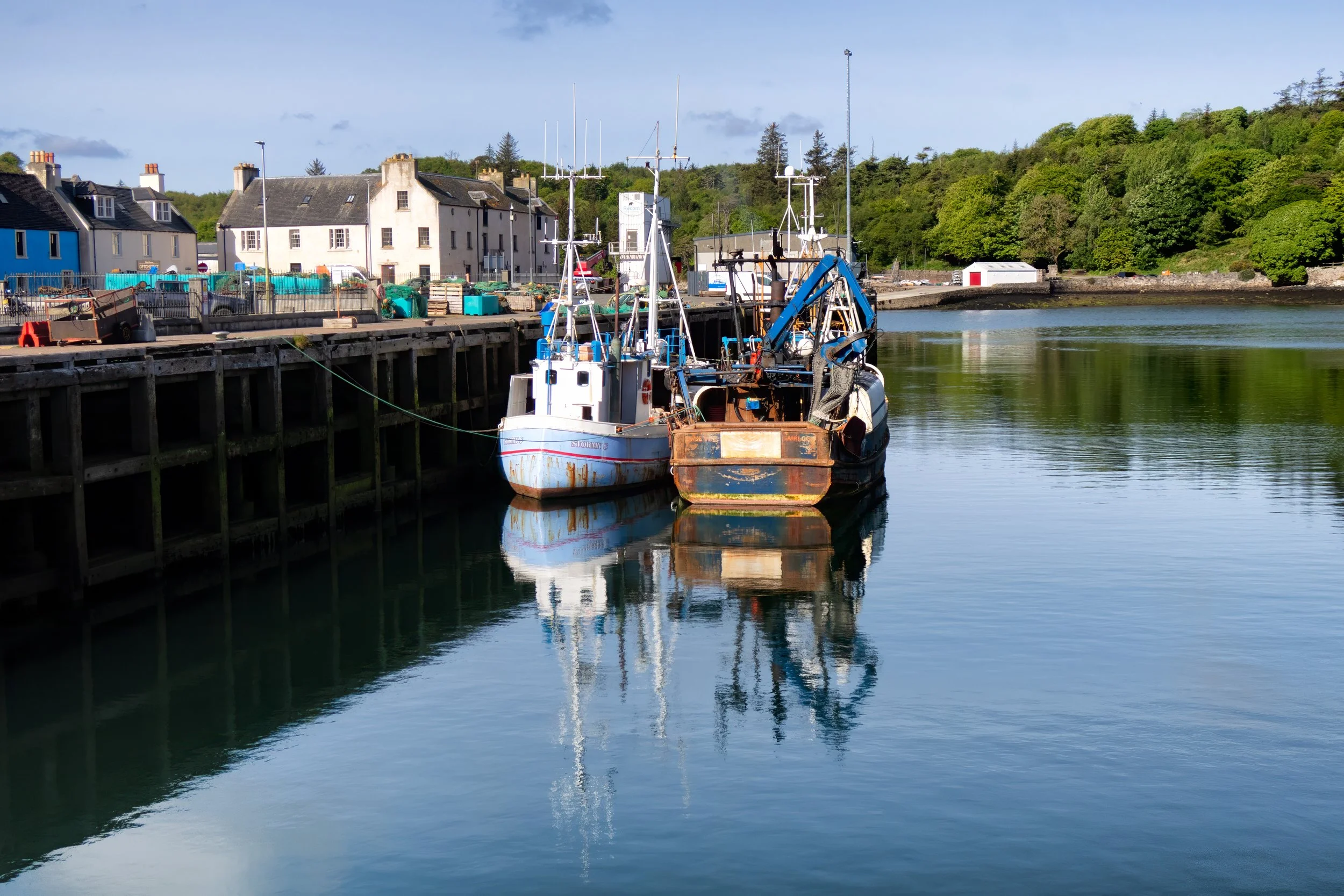 Fishing Boats in Stornoway Harbor 