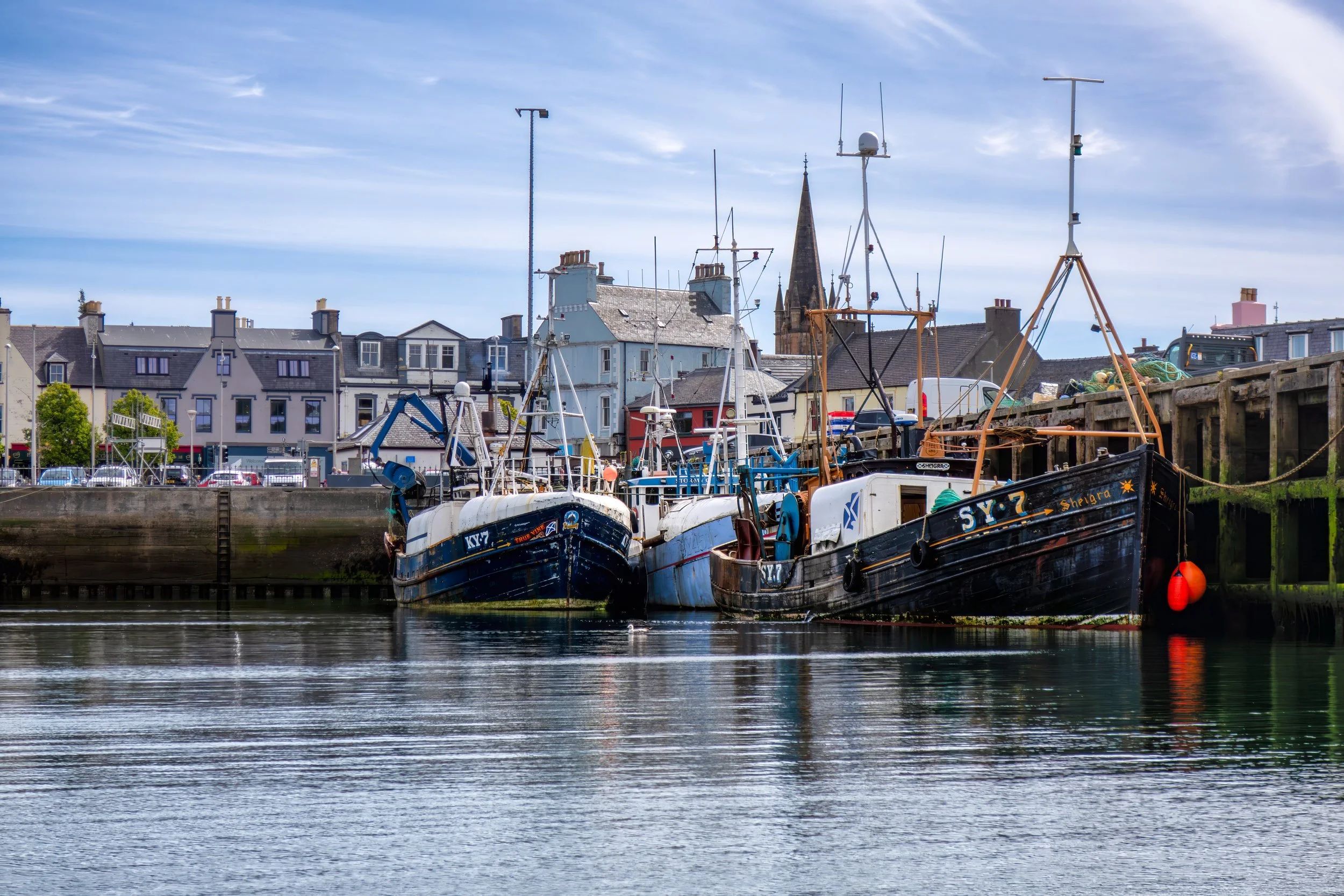 Fishing Boats in Stornoway Harbor 