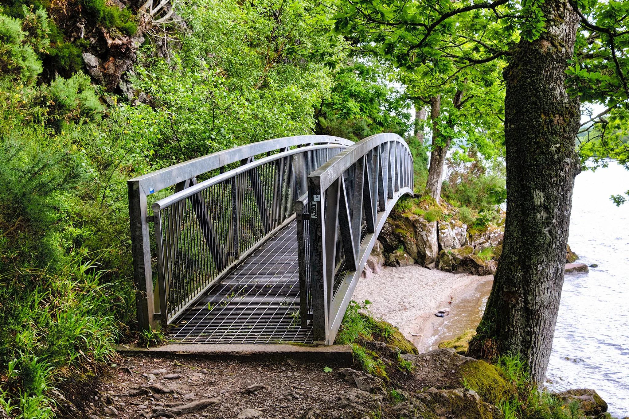 The West Highland Way along the shores of Loch Lomond