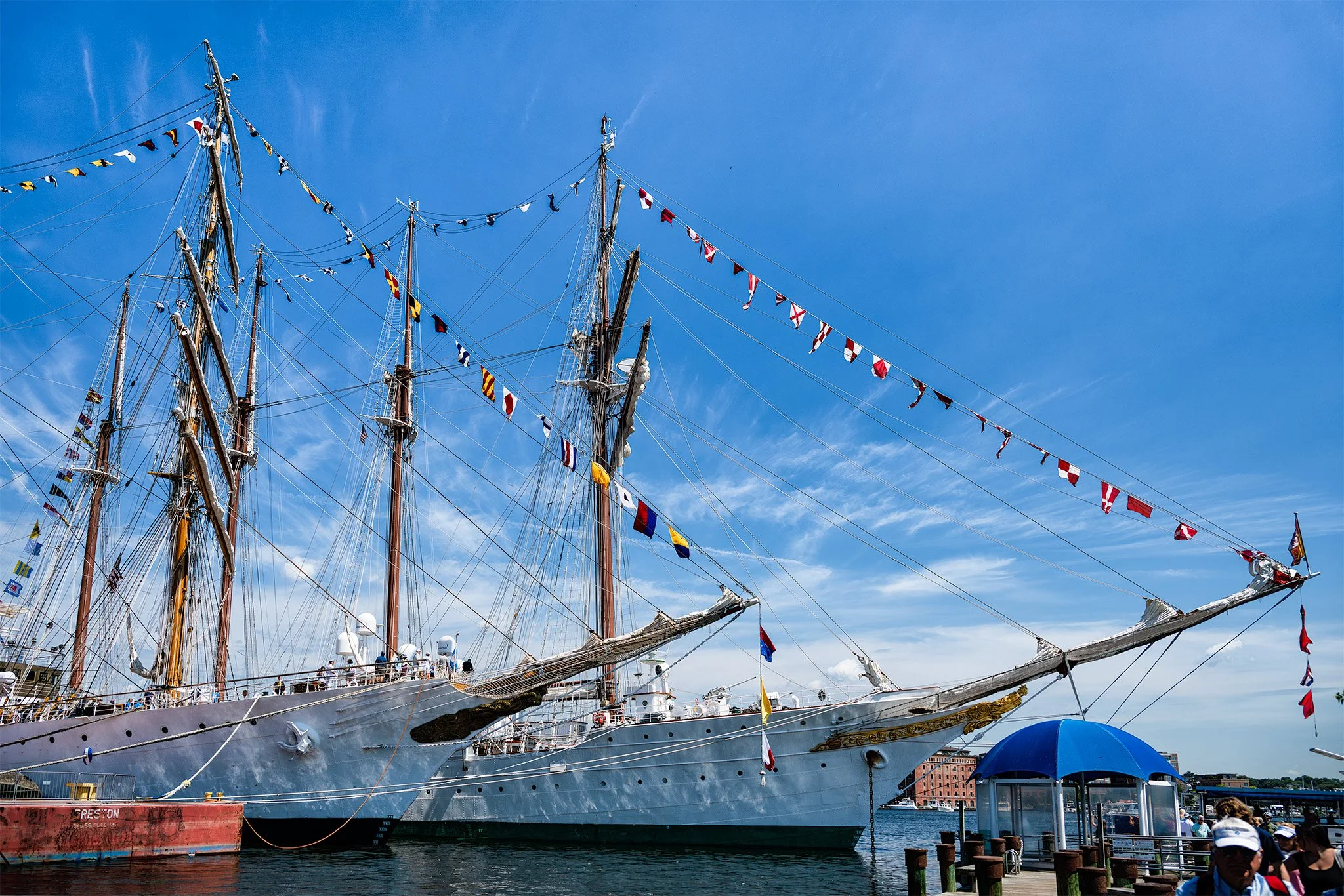 ARA Libertad (Argentina) and Juan Sebastian de Elcano (Spain)