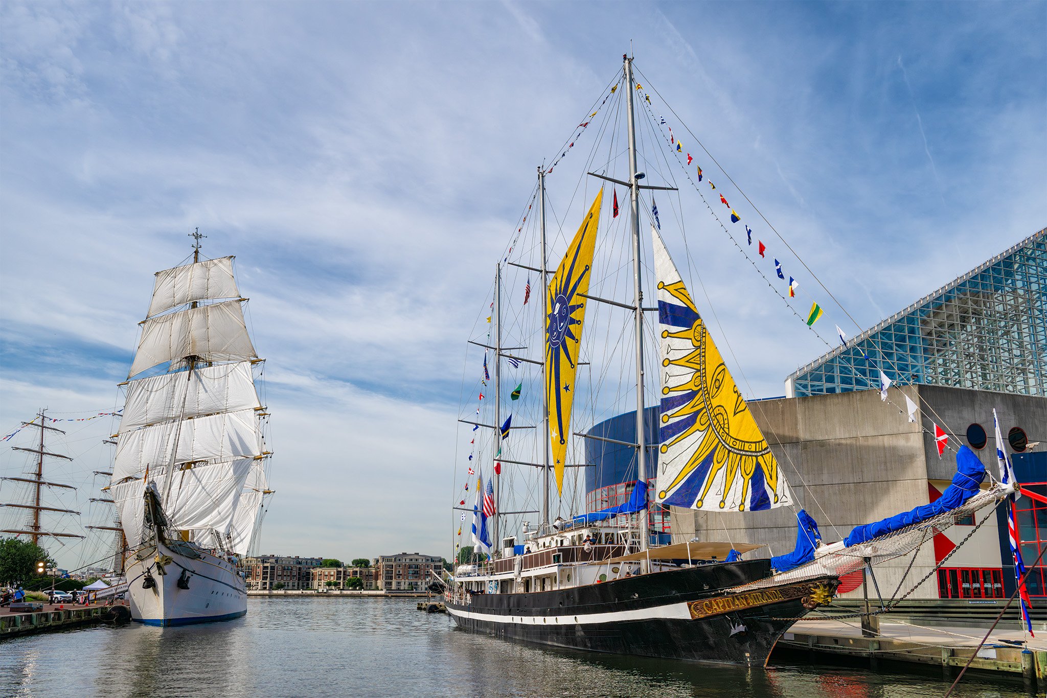 Gorch Fock II (Germany) and Capitan Miranda (Uruguay) 