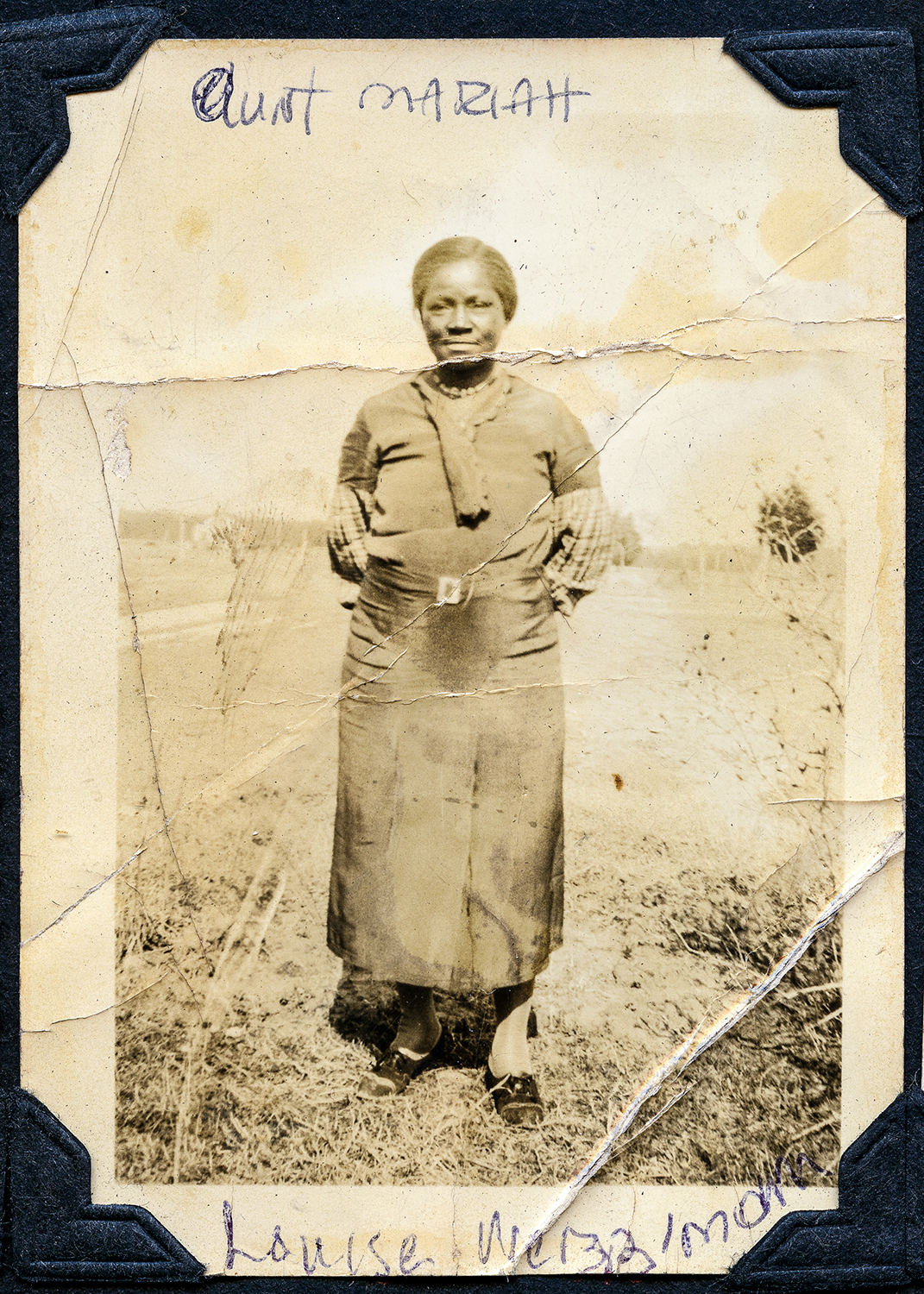  Mariah Palmer Pierce, one of Mat and Julia Palmer’s 12 children, poses in the Magruder area, Virginia. From the collection of QuoVadis Wright. 