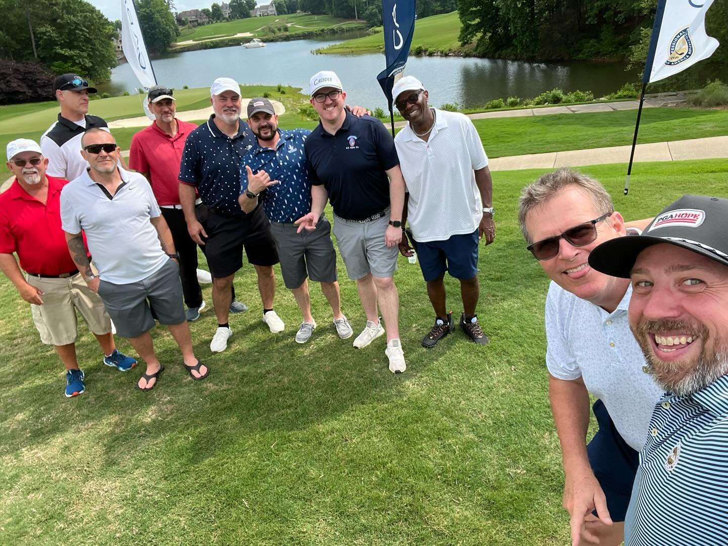 Great day @tpcfreedomfoundation 2nd annual outing, played @trumpgolfcharlotte. Two PGA HOPE CLT teams were sponsored by Total Packaging Company Inc and donations towards @reachcarolinas @pgahope