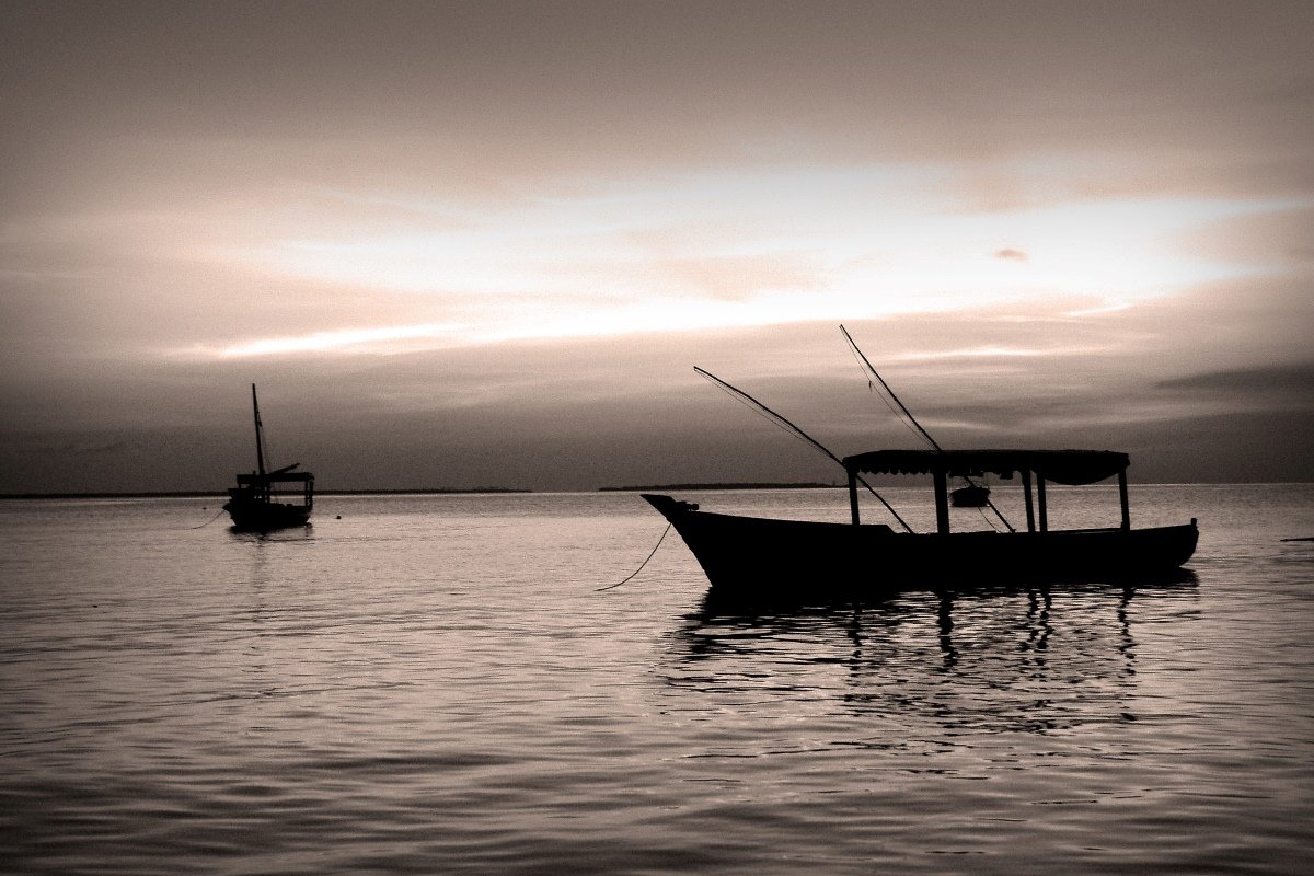 Sunset Boats in Zanzibar