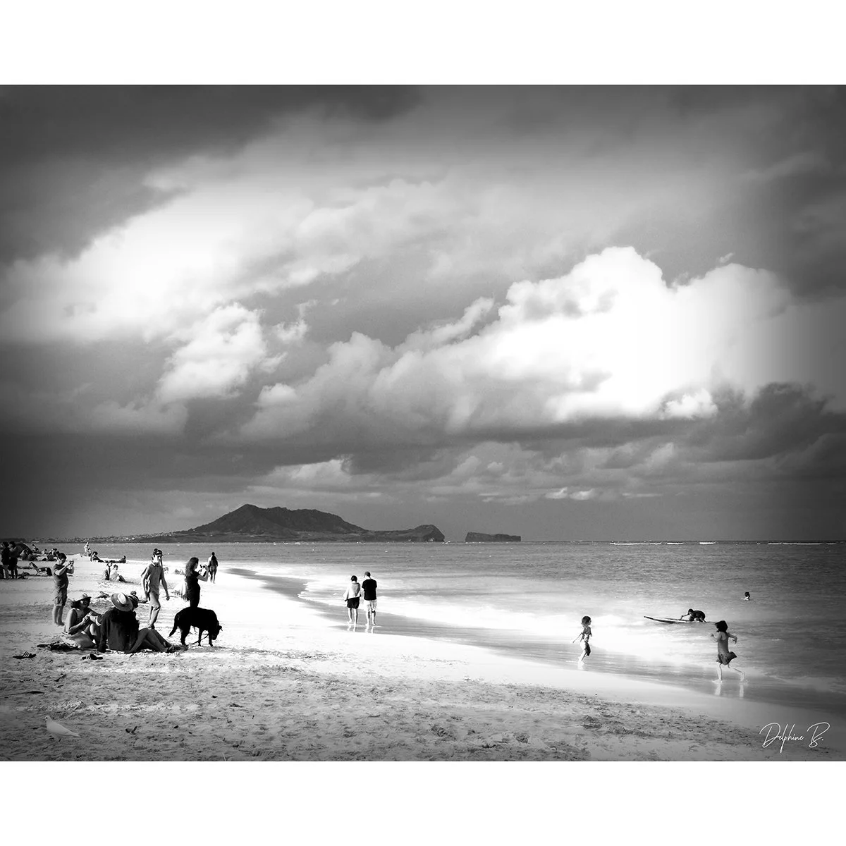 Lanikai before the Storm, 16x20 inches - SALE