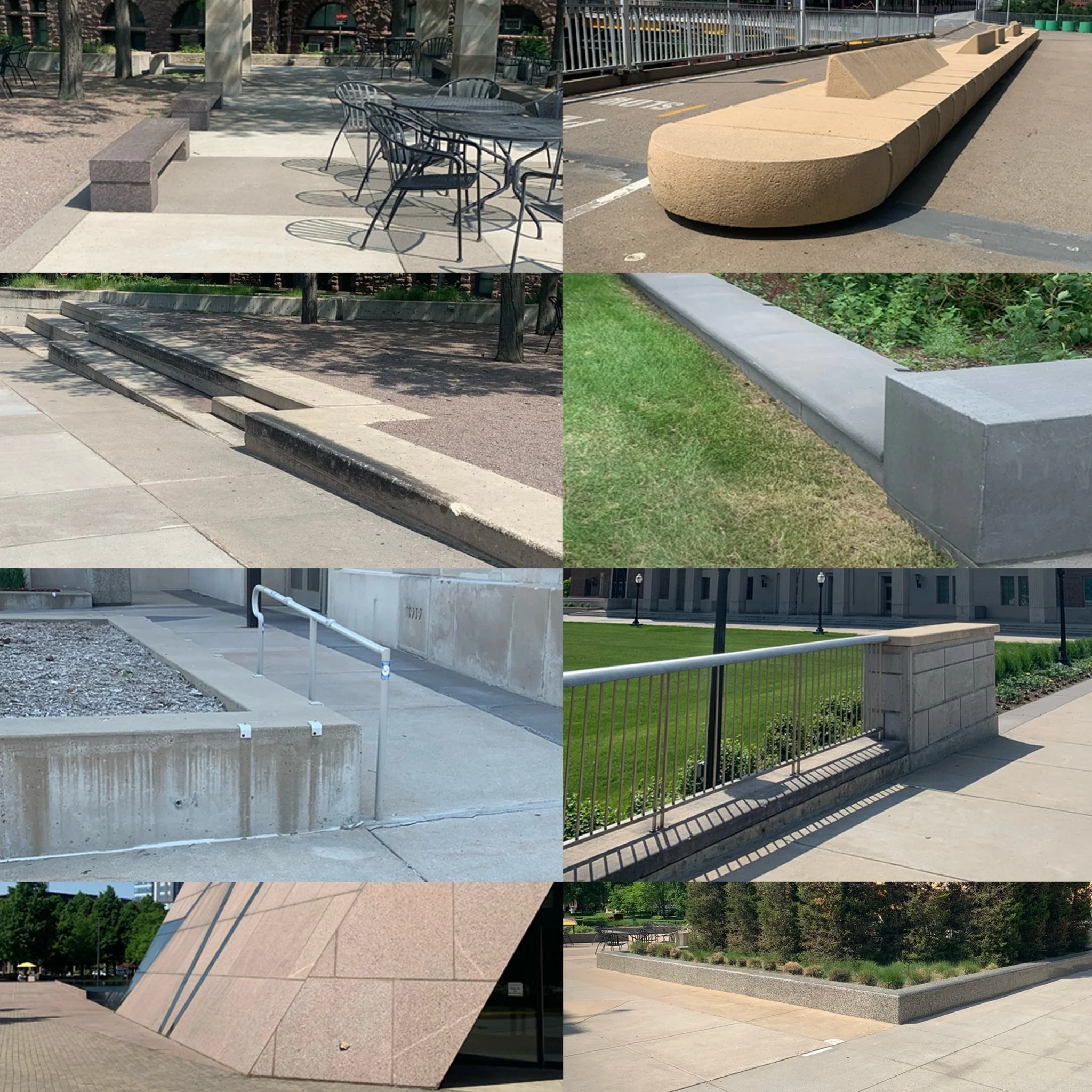 1,554) Misc. U of M 2/3 Minneapolis MN #Minneapolis #Minnesota #JoesSkateSpots
