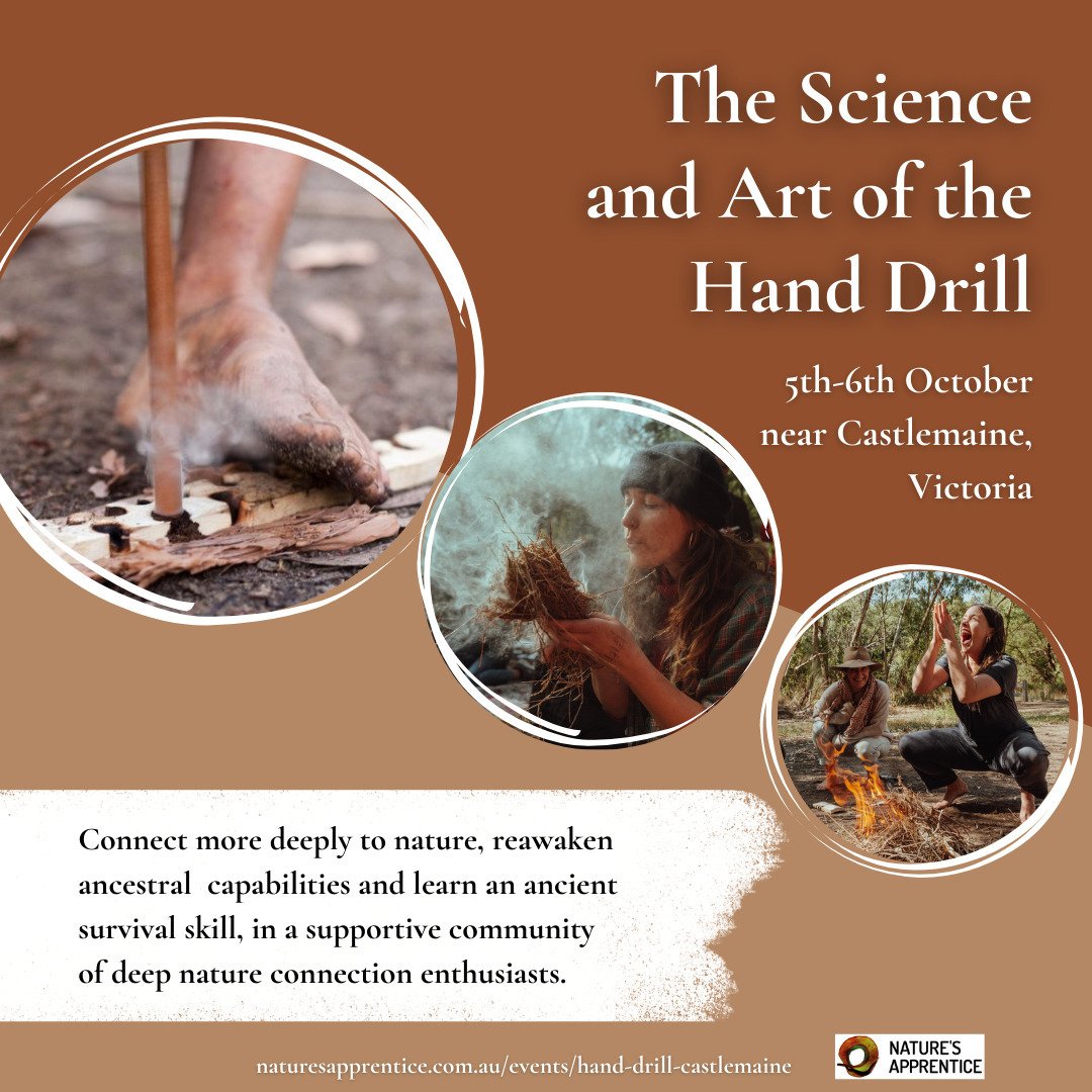 For anyone who lives out Castlemaine way - or who missed out on the sold-out Melbourne four-week series - an intensive version of the hand drill course is coming soon to Castlemaine.

The Melbourne course is halfway through and I'm loving watching th