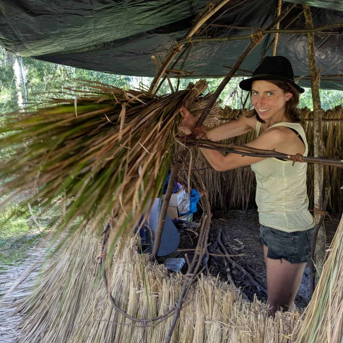 One detour we had to make on our trip was visiting friend and mentee Emily Coats, who was inspired by my &lsquo;year without matches&rsquo; to undertake her own long wilderness and wildcrafting adventure on the mid north coast of NSW. It was like wal
