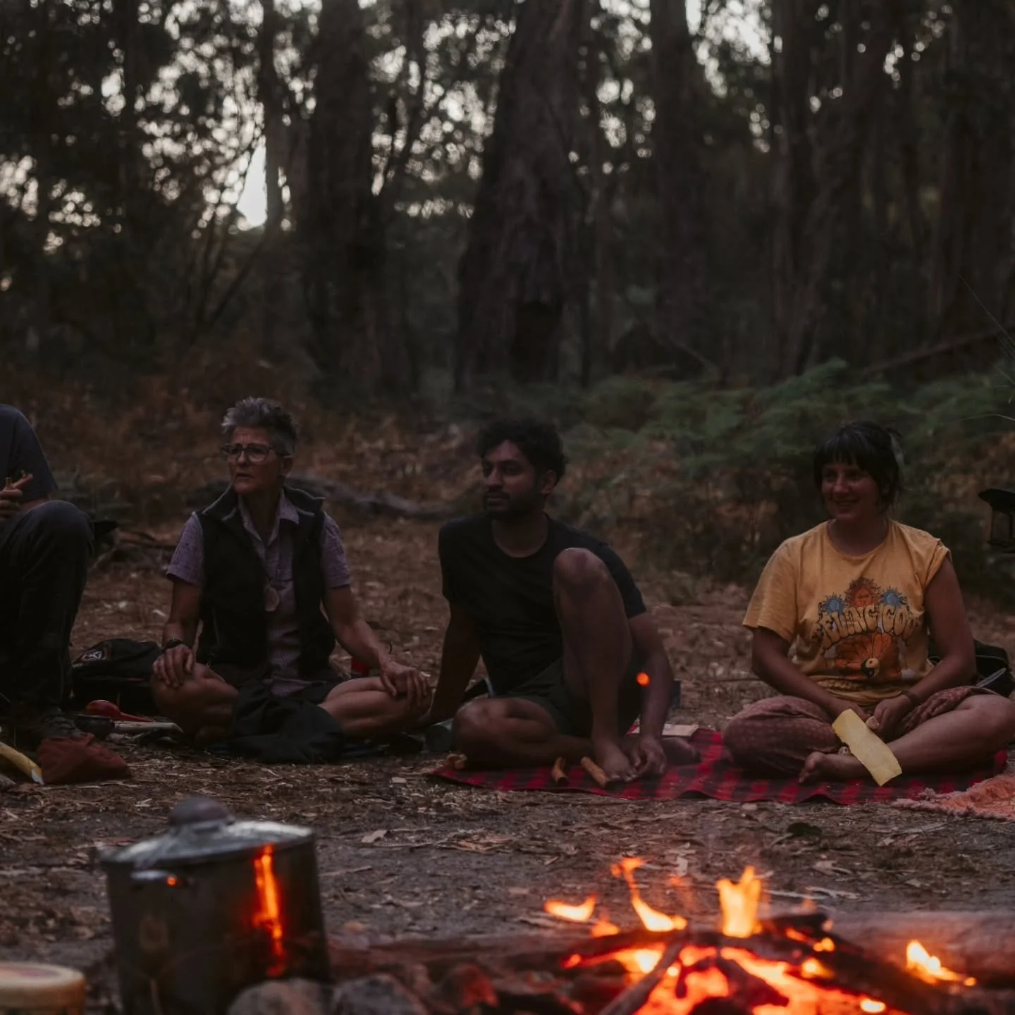 It's amazing how quickly a community forms when we gather on wild land and undertake simple practices of reconnection.

We're just back from the opening retreat of the Nature-Based Leadership Training and as usual we're falling in love with everyone 