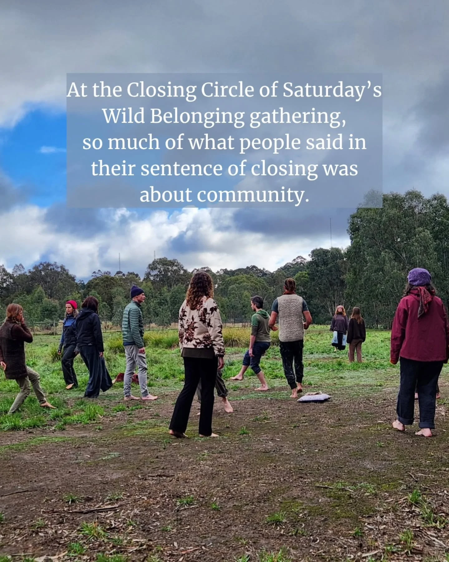 A lot can happen in one day. Gratitude to the 20 folks and 3 volunteers that joined us on Saturday to reweave ourselves back into nature and community.