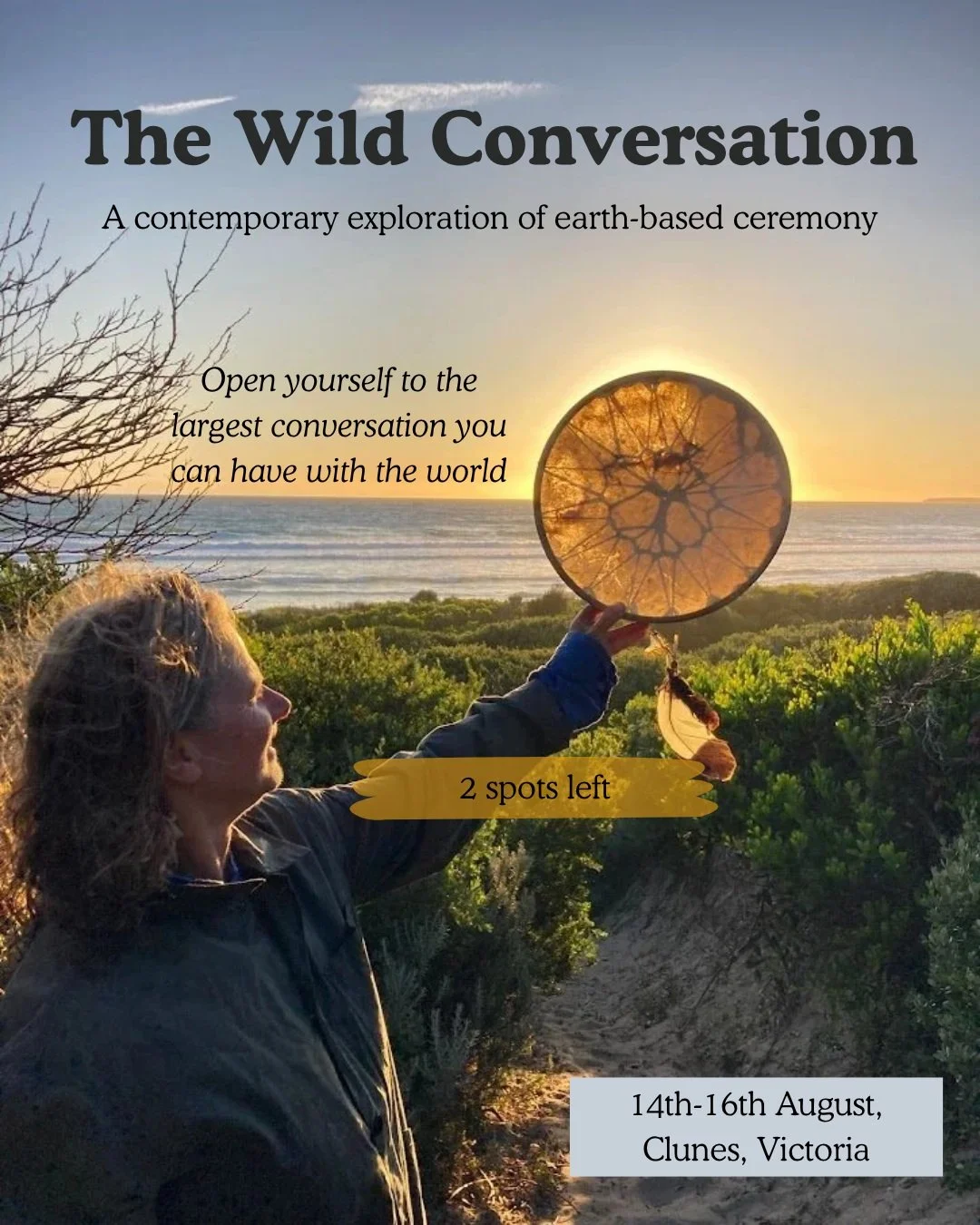 Calling all those who are ready to fall in love with the world even more.

Two places remain for the upcoming Wild Conversation weekend with Yonke &amp; Emily.

"Every day I see or hear something that more or less kills me with delight' says Mar