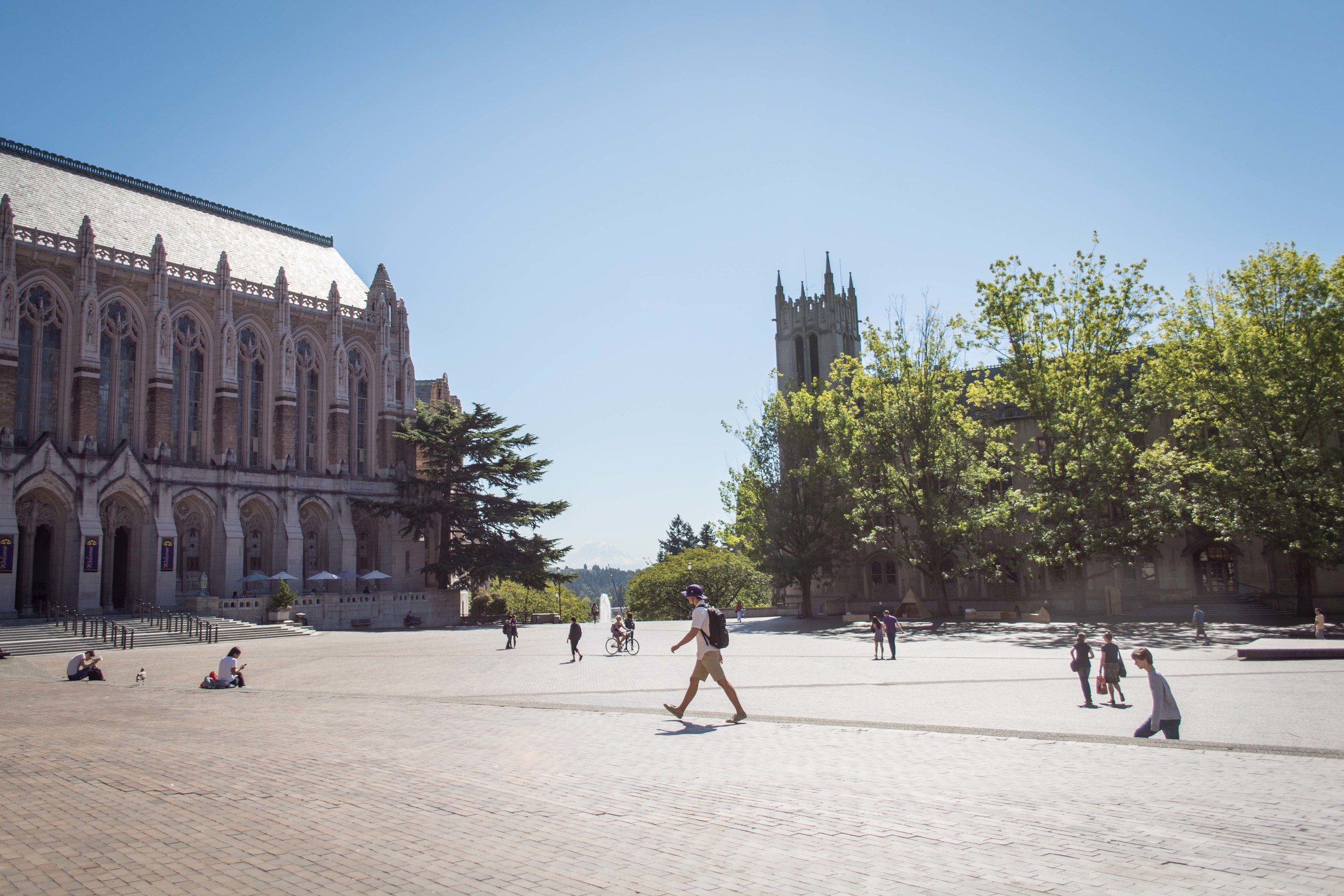  Red Square on University of Washington's campus 