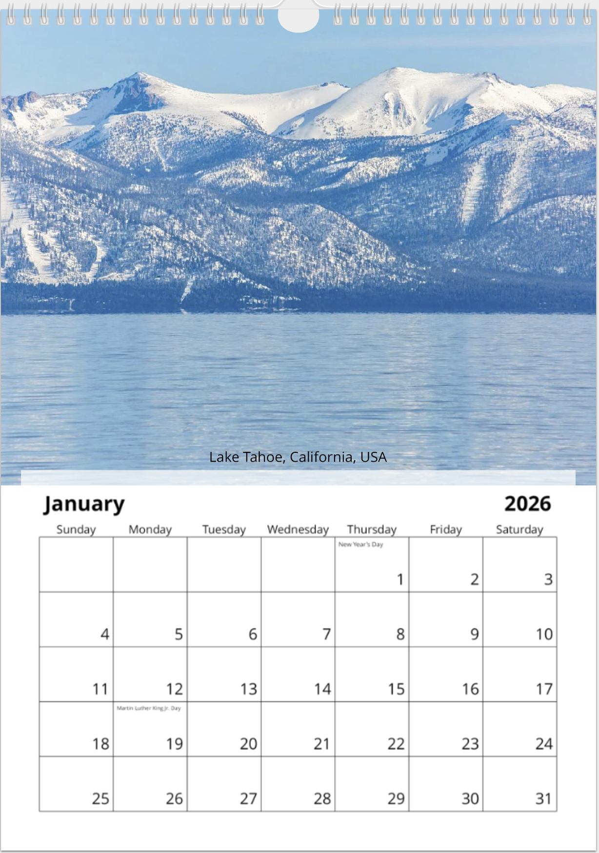 2026 Photo Calendar - World Travel