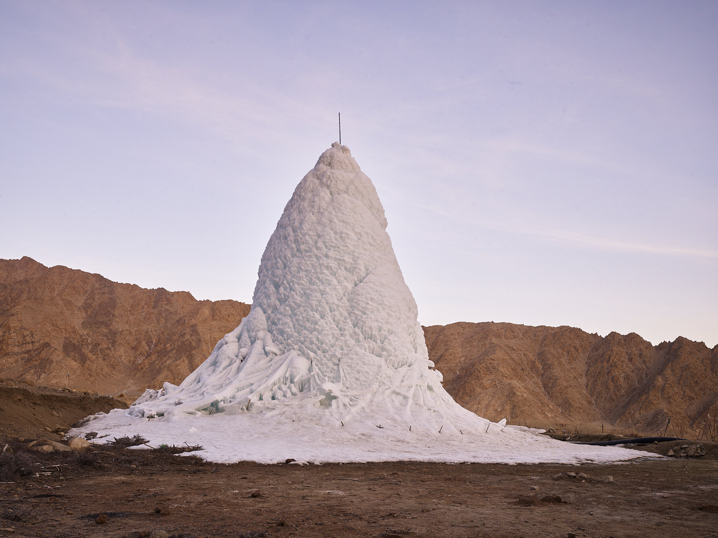  ice stupa 03, Ladakh, India, 2018 