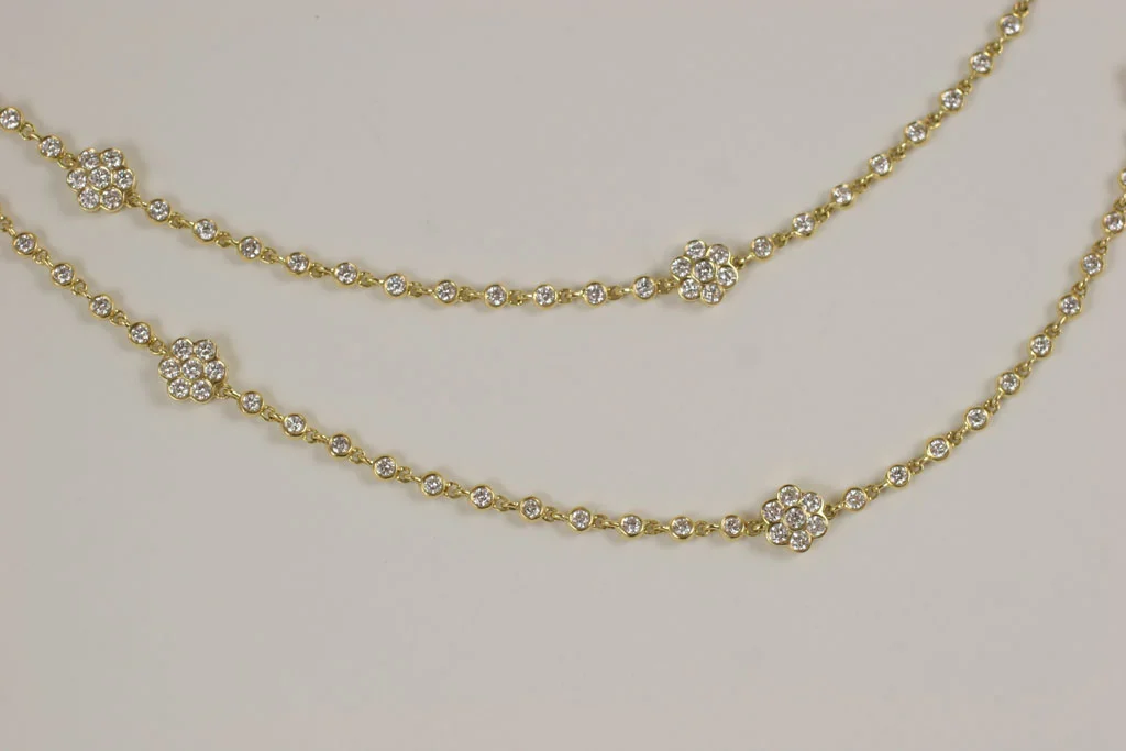 Diamond Chain and Flower station 36'' Necklace 3.jpg