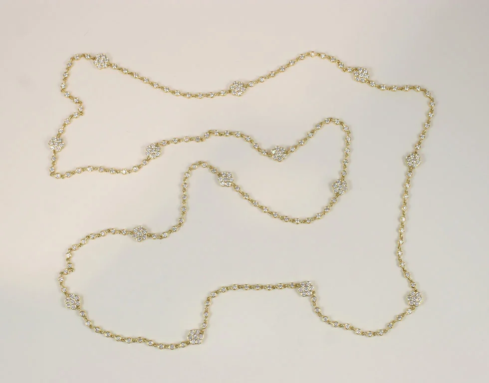 Diamond Chain and Flower station 36'' Necklace 7.jpg