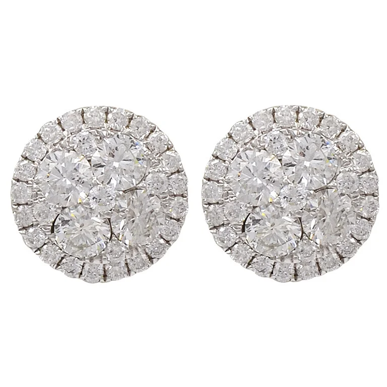 Diamond Button earrings with Micro Pave Surrounding Diamonds.jpg