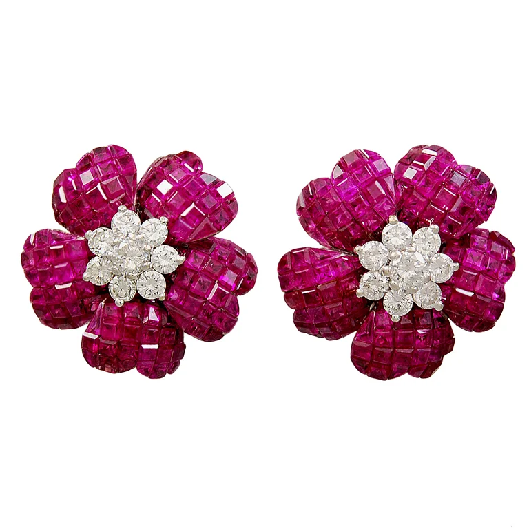 Invisibly Set Ruby Diamond Earrings.jpg