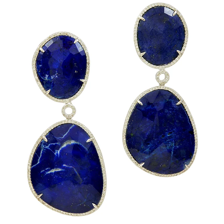 Blue Lapis Earrings Surrounded in White Diamonds.jpg