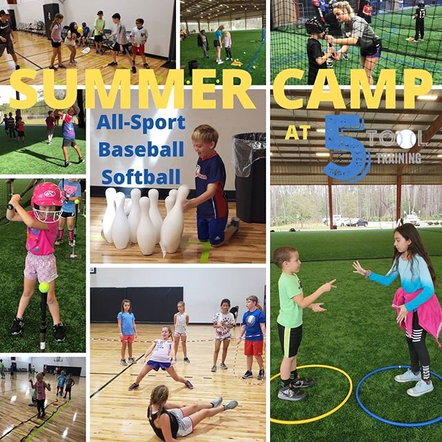 THIS WILL SELL OUT!!
Summer Camp at 5 Tool Training at ABOVE Athletics on Philips Highway
Our goals are simple: Be active, have fun, and make new friends.
Full Day: 9 am - 3 pm
Half Day: 9 am - 12 pm or 12 pm - 3 pm
8 am early drop off and 5 pm pick 