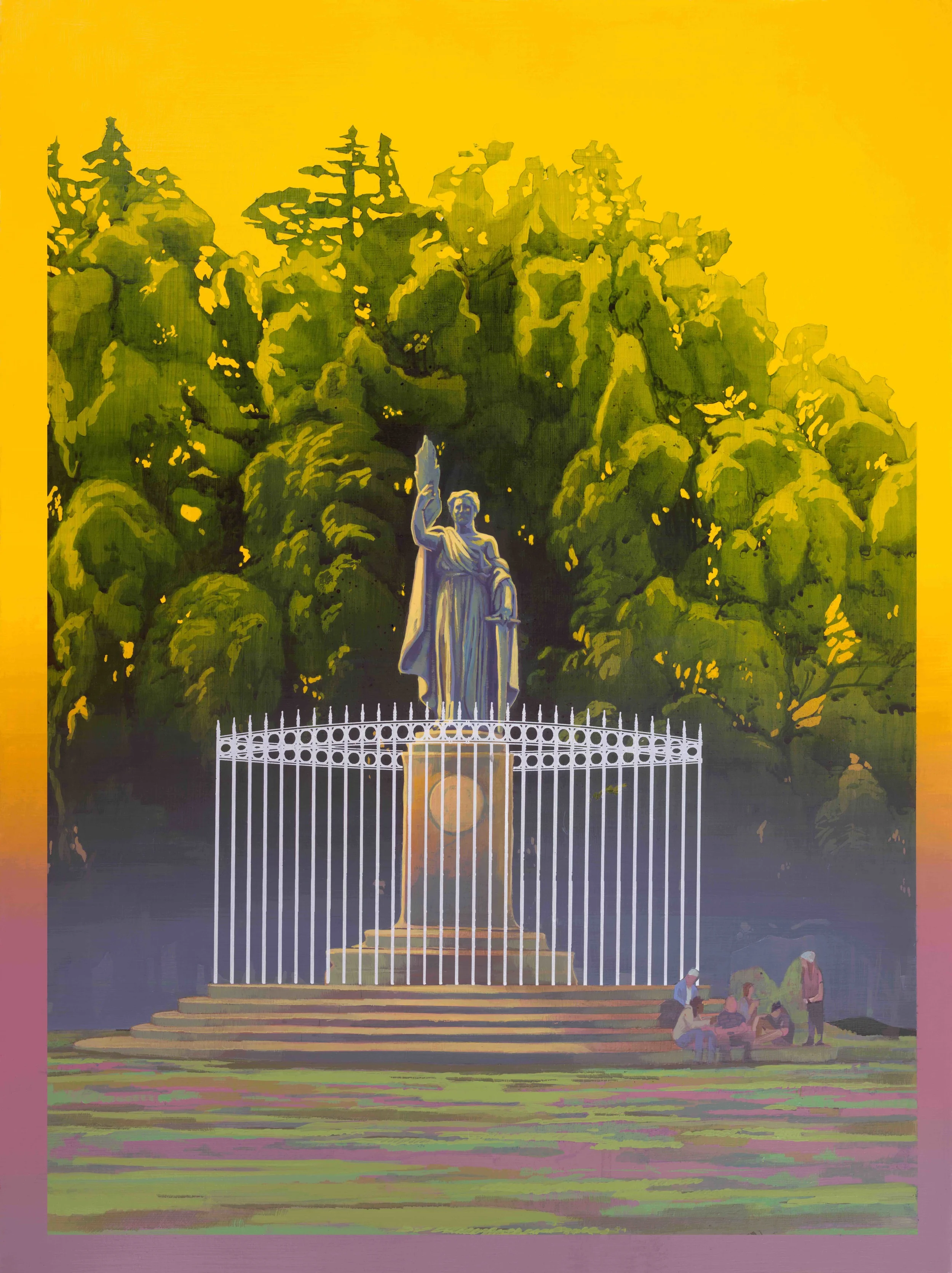 William McKinley Monument (with Artists Rendition of Barrier Fence)