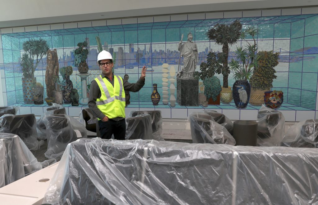 Robert Minervini with “Hyper-Natural Bay Area” Photo: Liz Hafalia, The Chronicle