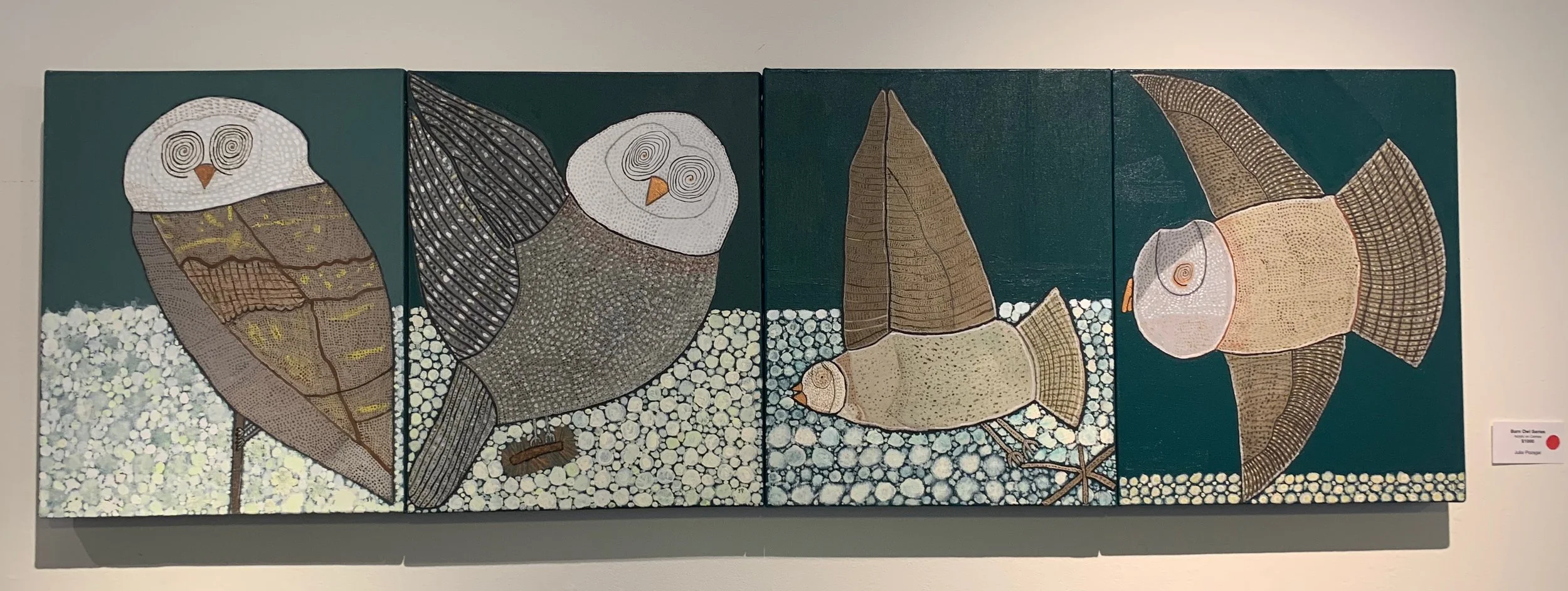 SOLD Barn Owl Series $1000