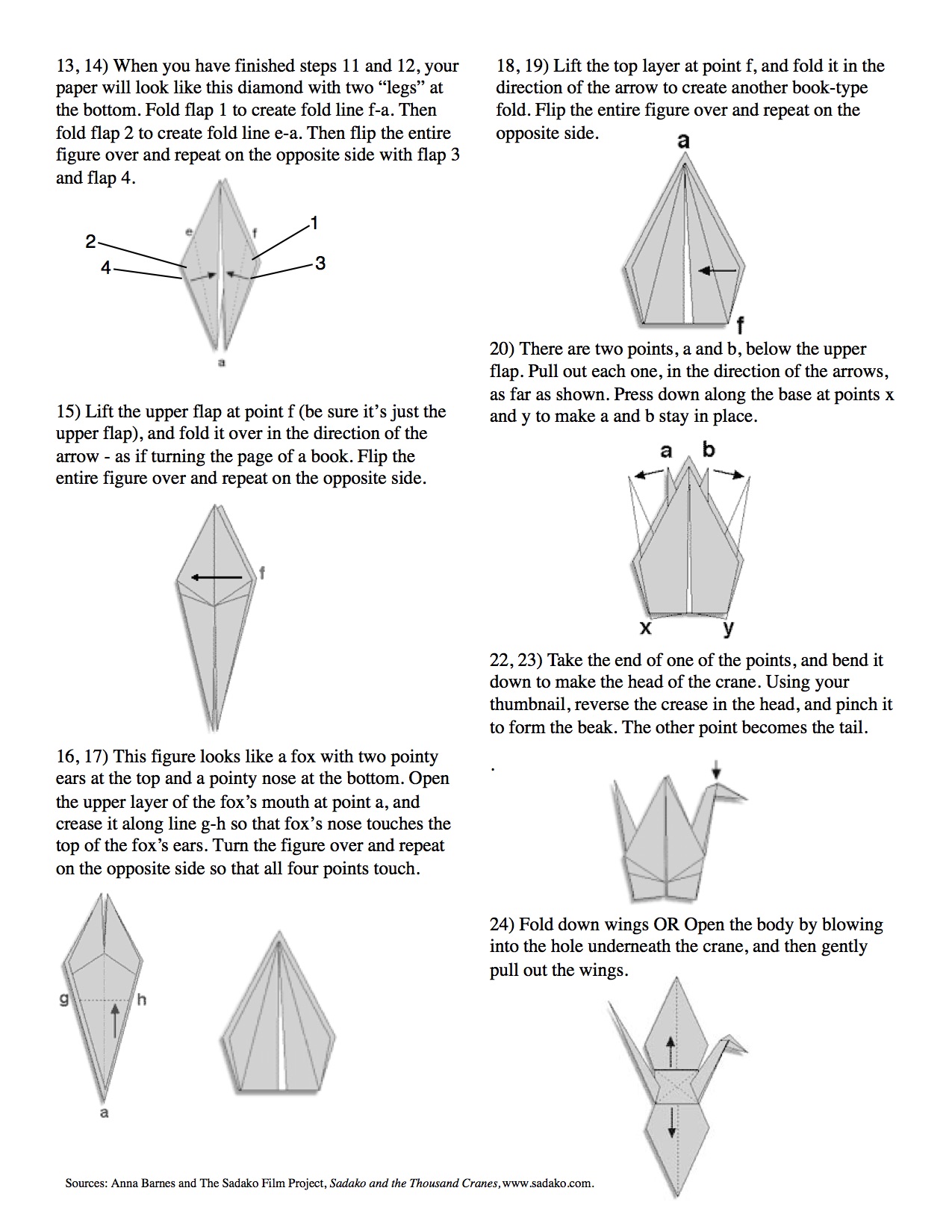 How to make a Paper Crane Origami?