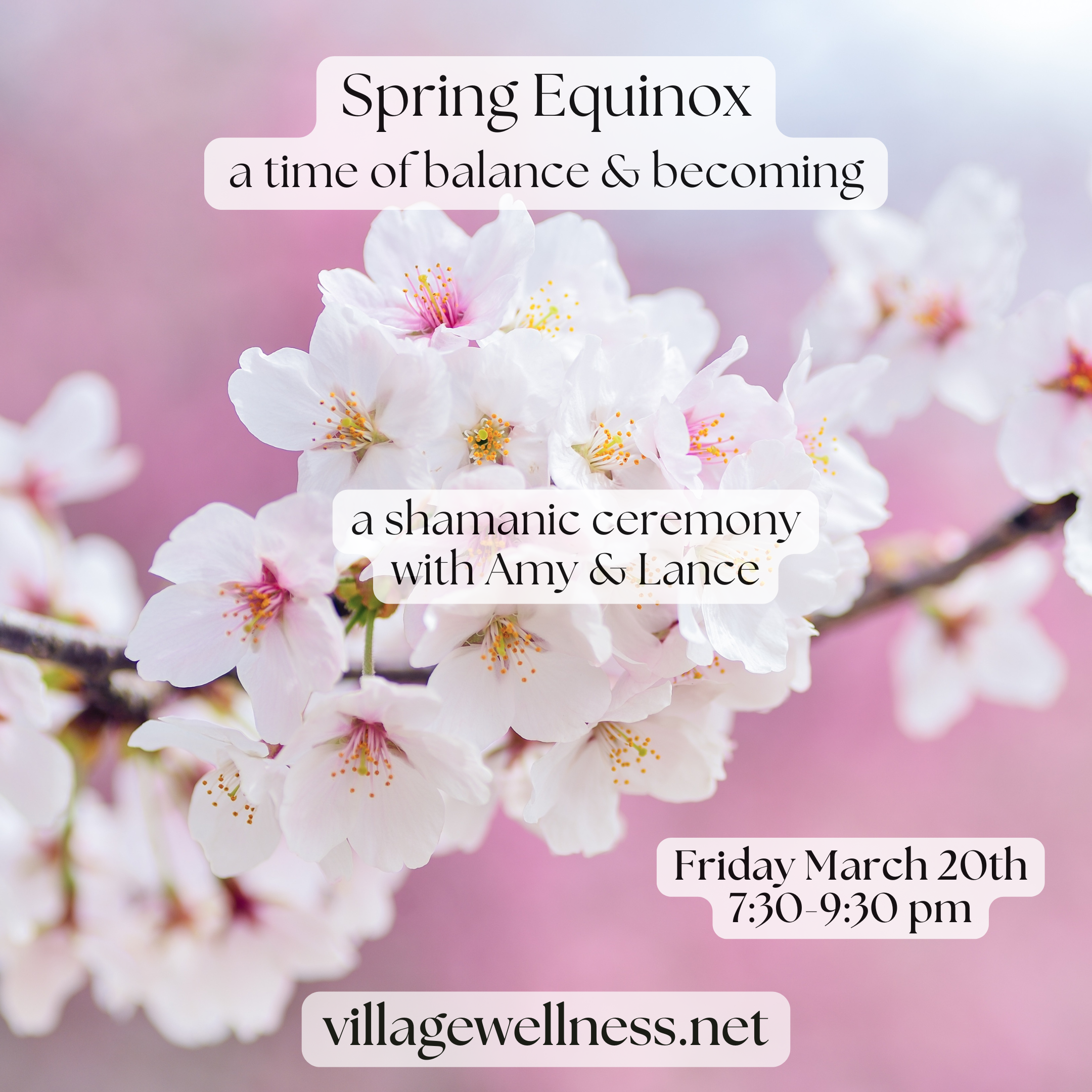 Spring Equinox Ceremony:  a time of balance &amp; becoming