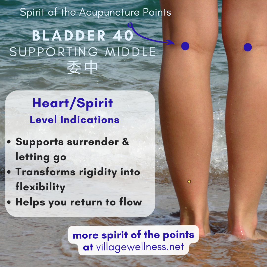 acupuncture point cooling bladder 40