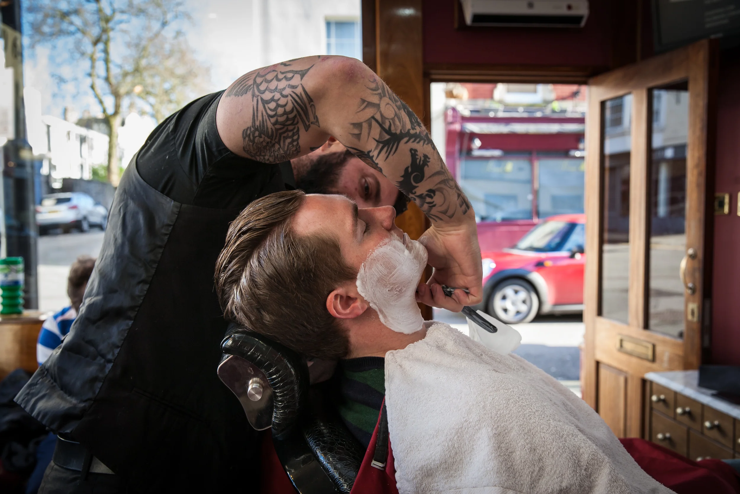 British Barber Shop, Clifton, Barber Shop Photo Essay for Bristol 24/7 Magazine .