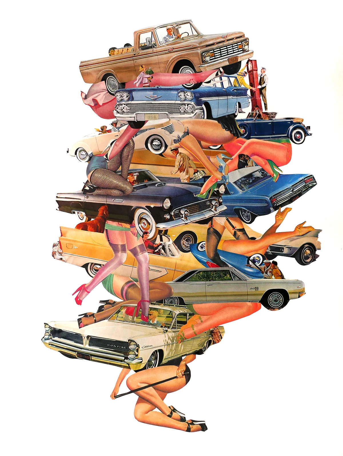Glory days 18x24 collage on paper