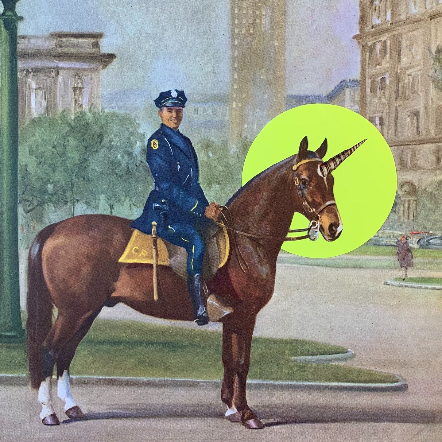 Close-up -call of duty. analugue collage. 12x15 available @artinteriorsgallery festival of smalls. So many amazing local aritsts all works are $250 or less. Link in bio

#collage #torontoartist