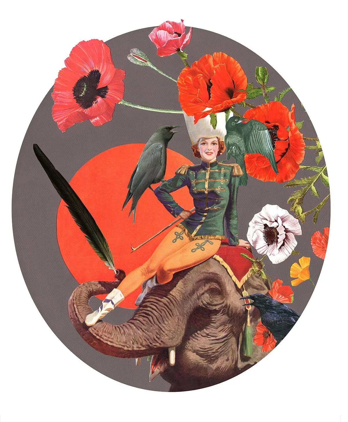 Fly, elephant, fly 16x20