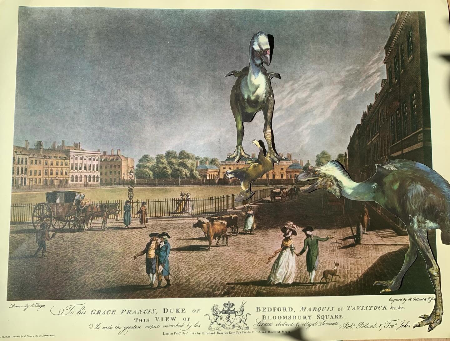 Bringing back some dinosaurs. Matching colours and actions and not sure if these read at all. Stay tuned. 

#collage #dinosaur