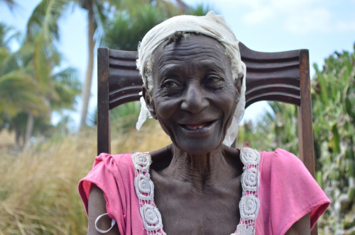 Madame Resia, one of our sweet ladies in the elderly widow program