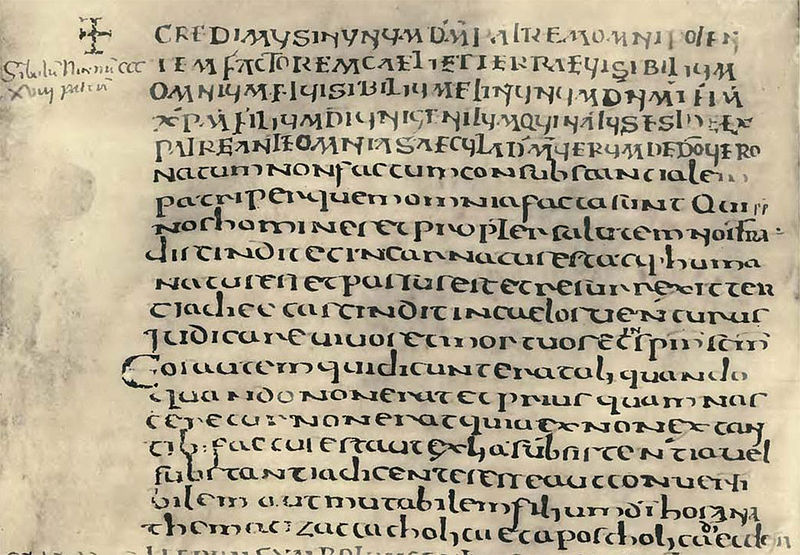 The Latin text of the Nicene Creed