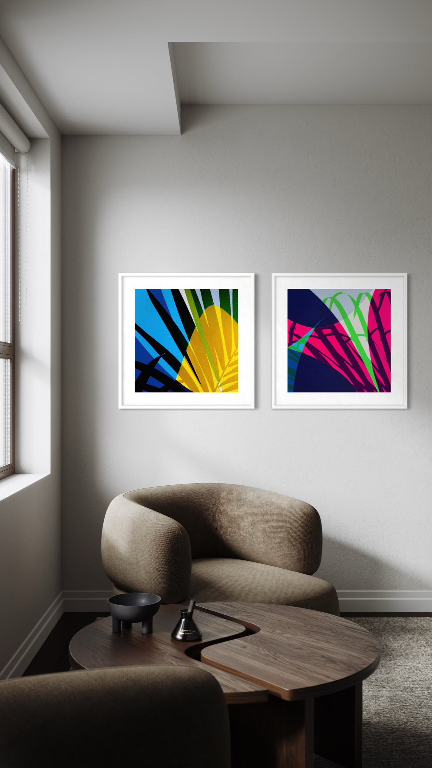 Vibes / hype acrylic on paper 24x24 2026