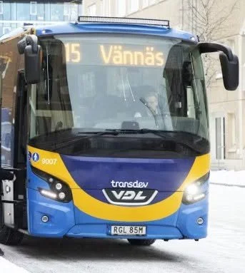 Anlutning till Sörfors med Vännäs bussen nr15
