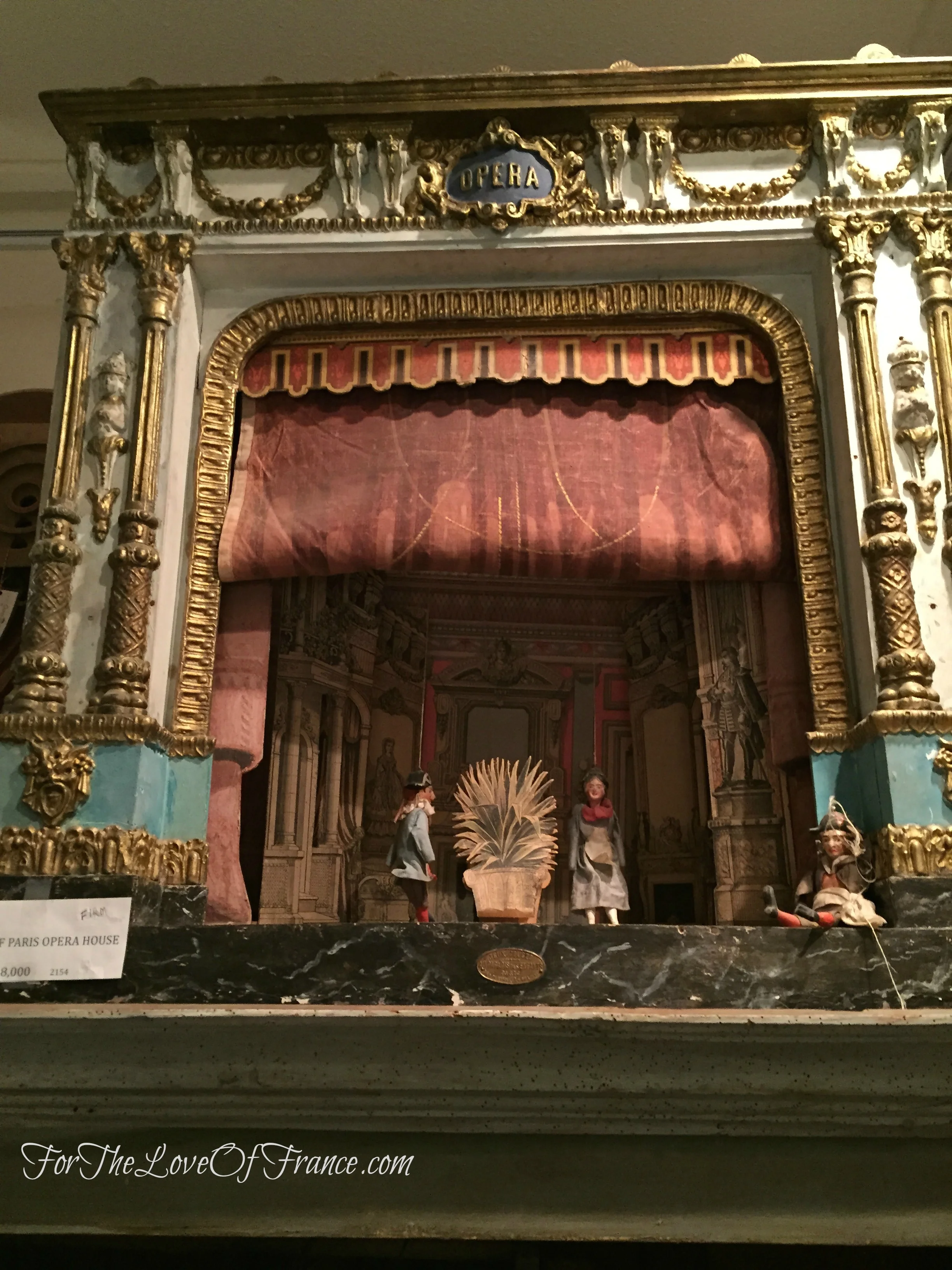 Antique Replica of the Paris Opera with Marionettes
