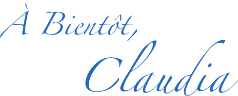 A Bientot Claudia Signature