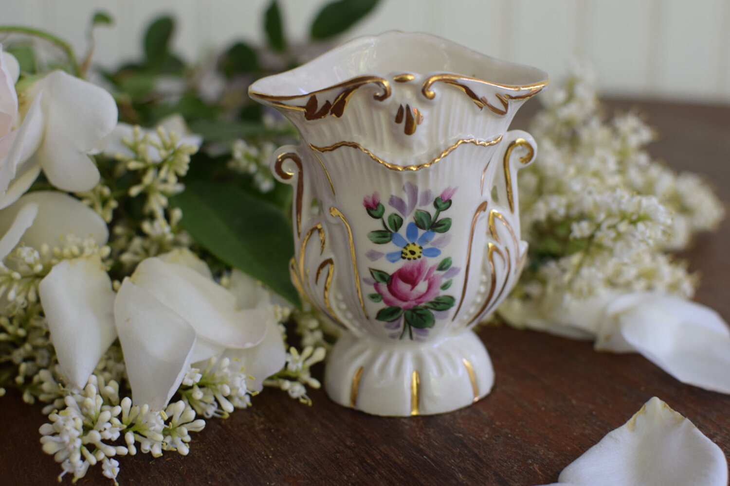 Antique and Vintage Porcelain, Vintage Antique Plates, Vases, Perfume Bottles — French Antiques Vintage Decor French Linens au Lait Bowls and more