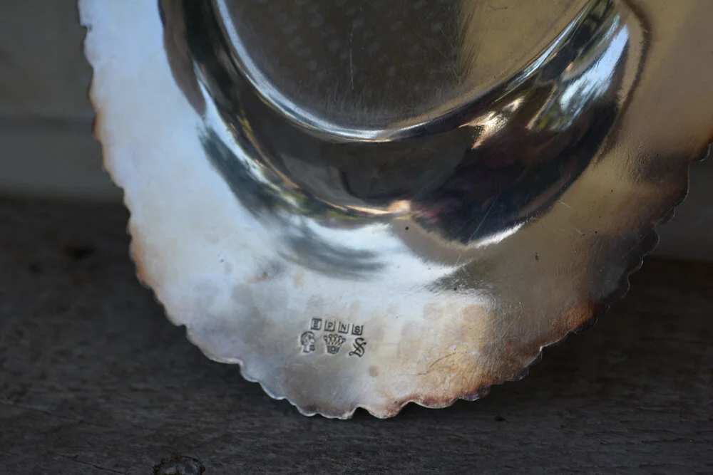 Vintage EPNS Silver Tray with Grapevine Relief Detail, Vintage Serving