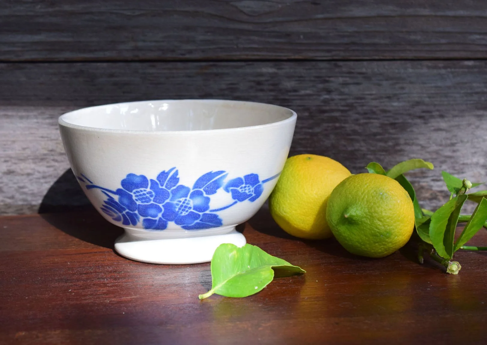 French semi-porcelain bowl by St. Amand, c. 1910.