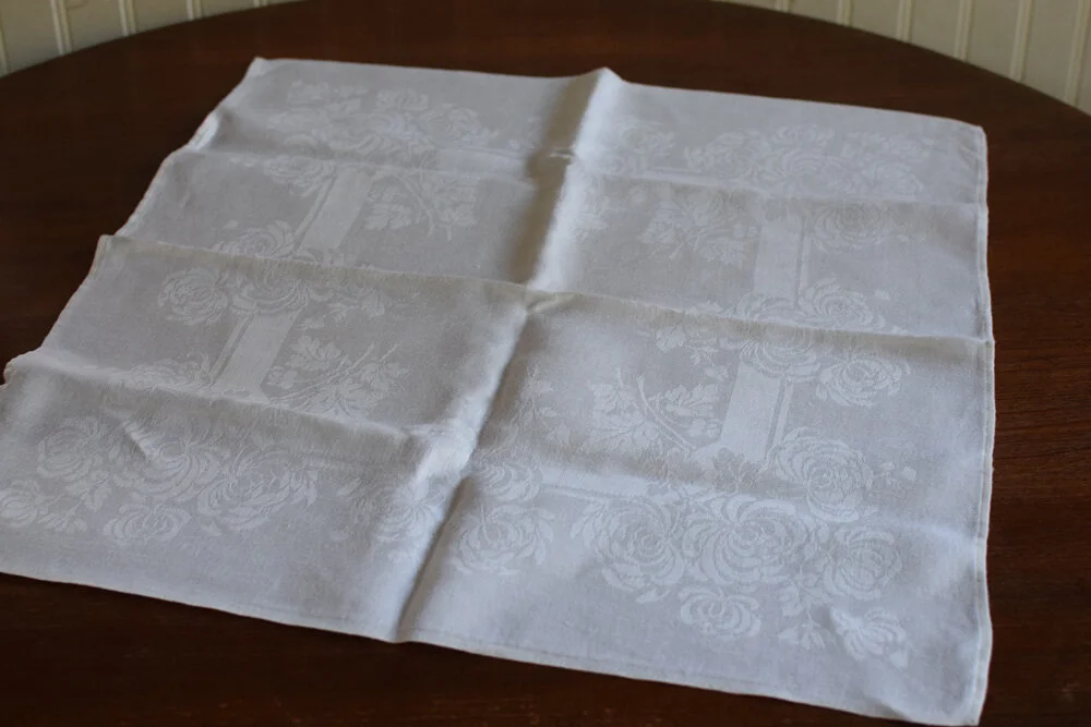 Simple Damask French Linen Napkins