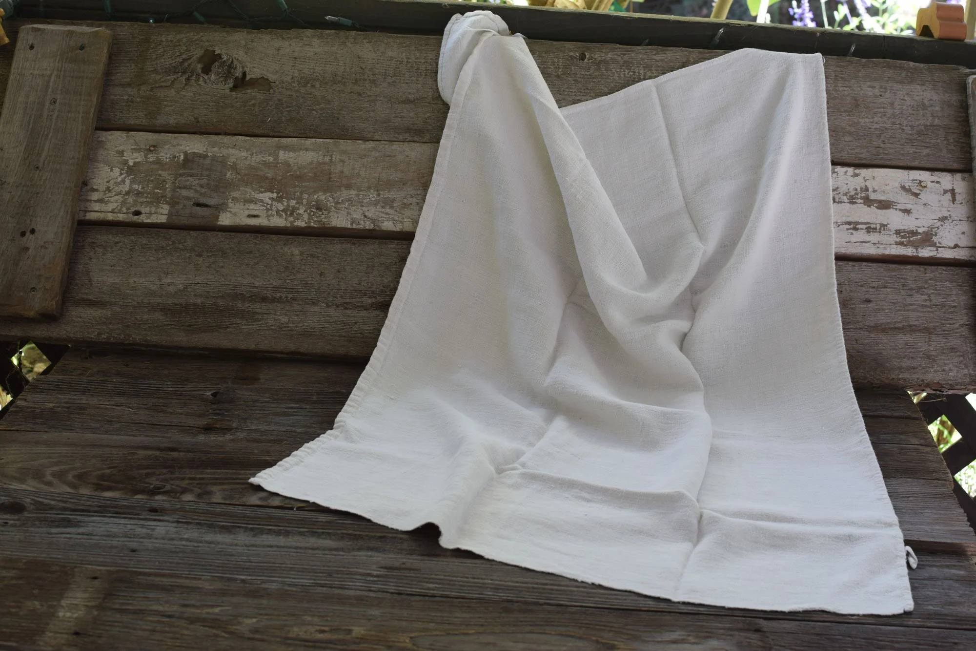 Antique French Linen Towel — French Antiques Vintage French Decor