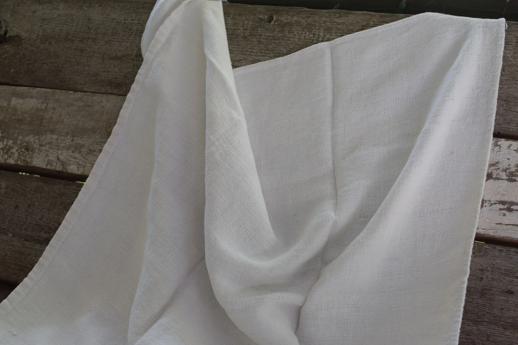 Antique French Linen Towel — French Antiques Vintage French Decor