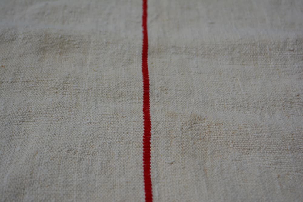 3-vintage-grain-sack-fabric-with-red-stripe +for-the-love-of-france.jpeg