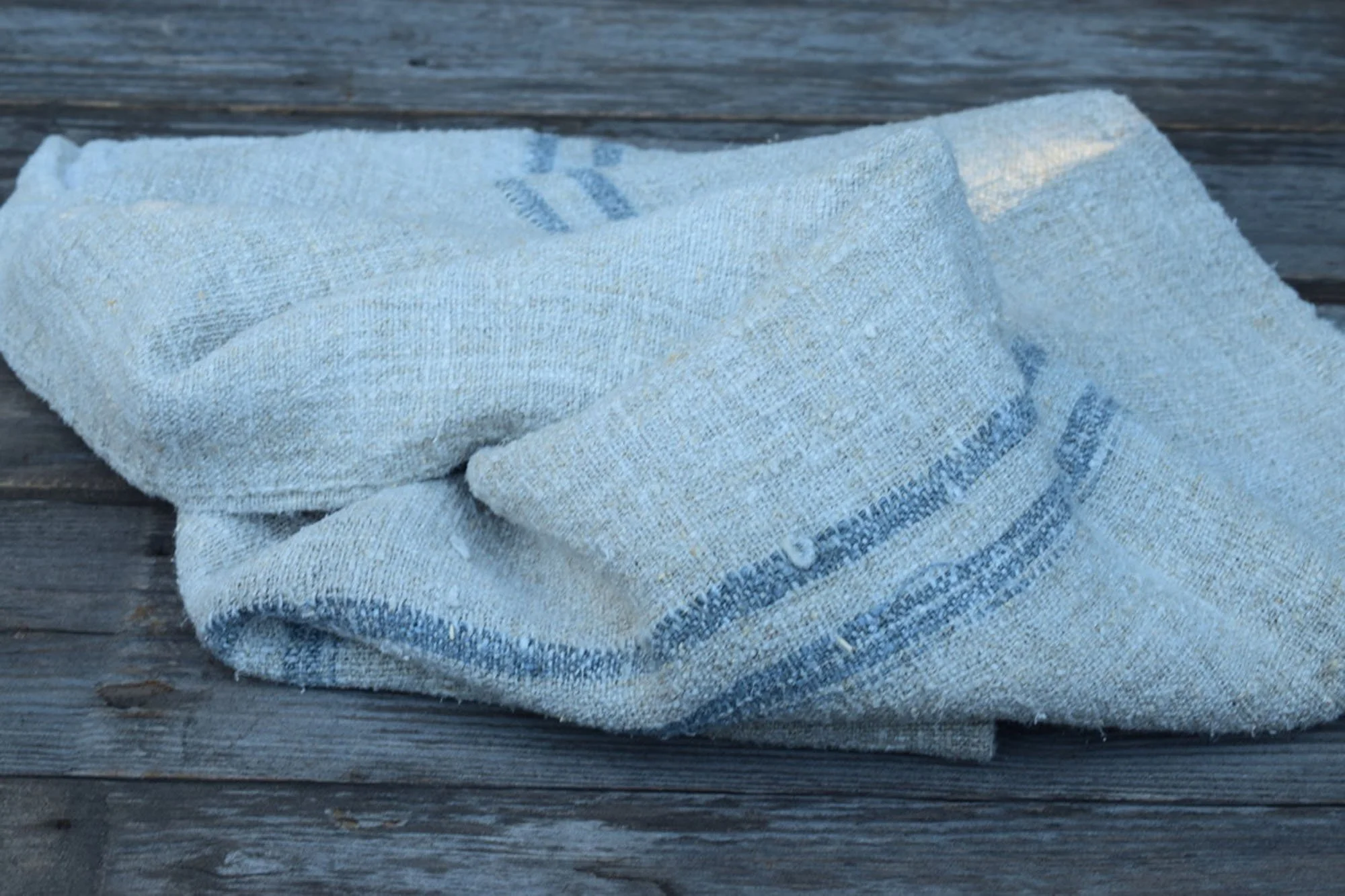Antique French Linen Grain Sacks