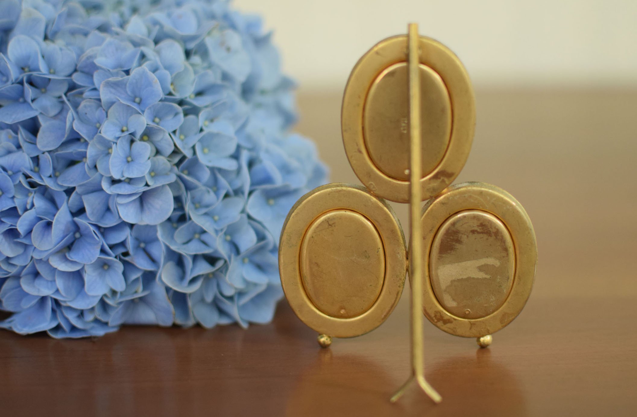 Vintage 1940's Micromosaic Triple Frame